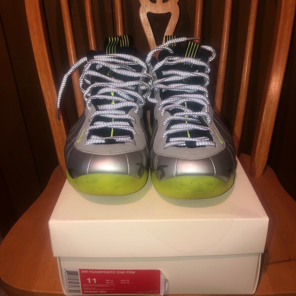 Nike Air Foamposite One Silver Volt Camo